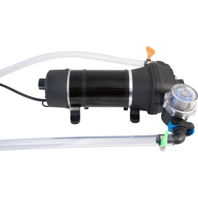 The Vintage Shop | Super Transfer Pump | Variable Speed Diaphragm Pump | 0-3 GPM | Self-Priming | Quick Disconnect Pre-Filter | Tubing Included - Used