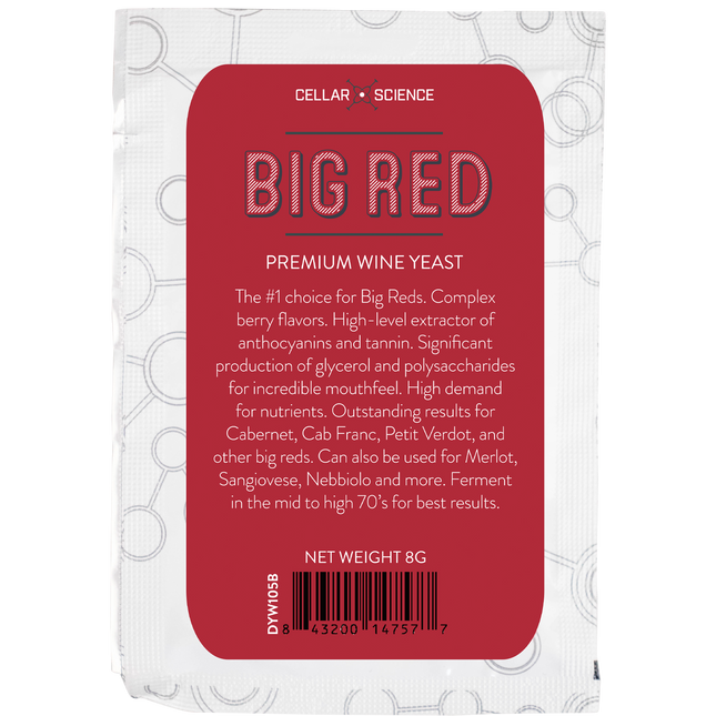 CellarScience - Dry Wine Yeast - Big Red - PLACEHOLDER