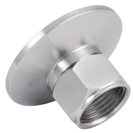 Stainless - 1.5 in. T.C. x 1/2 in. BSPT Female