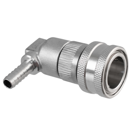 Ball Lock Quick Disconnect (QD) Bev Out (Stainless) - Barbed