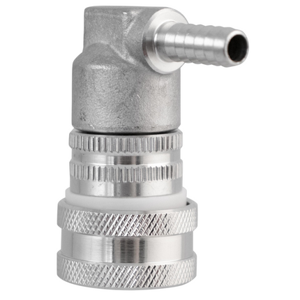 Ball Lock Quick Disconnect (QD) Gas In (Stainless) - Barbed