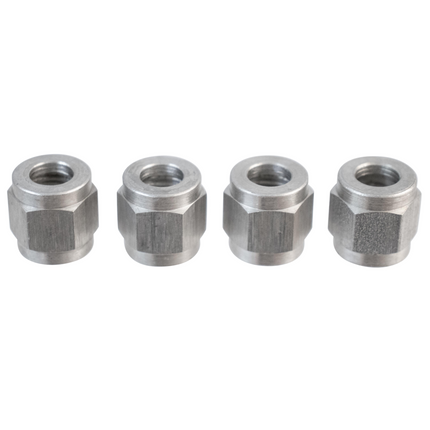 Komos - Flare Fitting - Stainless 1/4 in. Swivel Nut for 1/4 in. Barb - Pack of 4