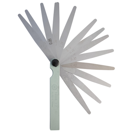 Feeler Gauge for Mill Gap Settings - 17 Blade (0.02-1mm)