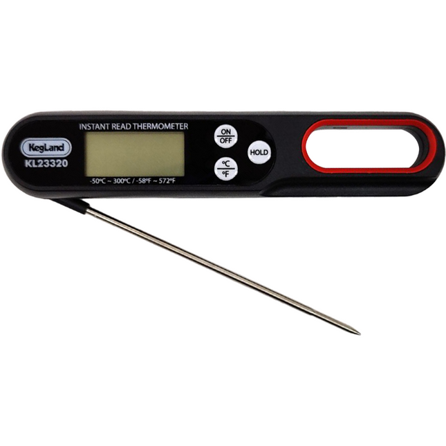 KegLand Digital Instant Read Thermometer w/ Folding Probe