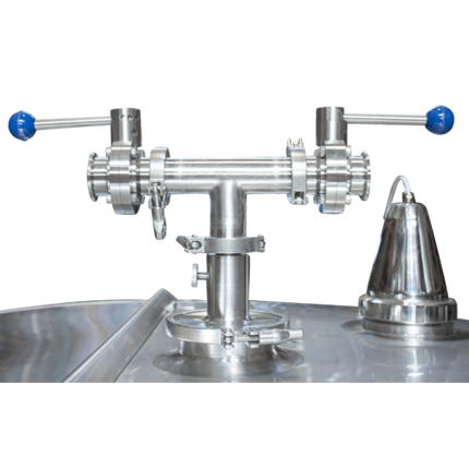 MB - Insulated Mash Tun - 7 bbl with Mash Rake and Plow System (New Square Manway)