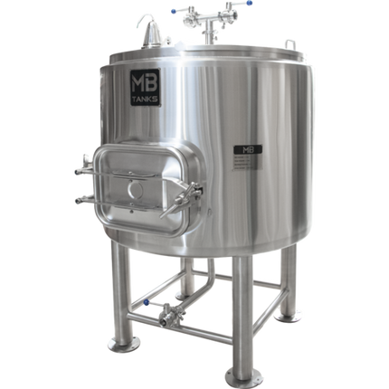 MB - Insulated Mash Tun - 7 bbl with Mash Rake and Plow System (New Square Manway)