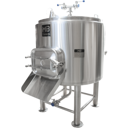 MB - Insulated Mash Tun - 7 bbl with Mash Rake and Plow System (New Square Manway)