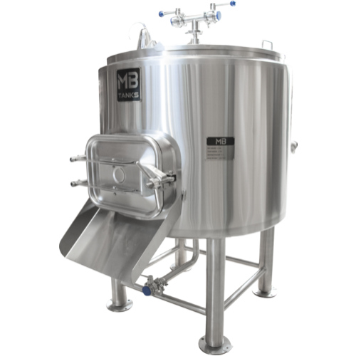 MB - Insulated Mash Tun - 7 bbl with Mash Rake and Plow System (New Square Manway)