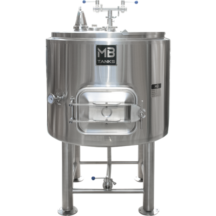 MB - Insulated Mash Tun - 7 bbl with Mash Rake and Plow System (New Square Manway)