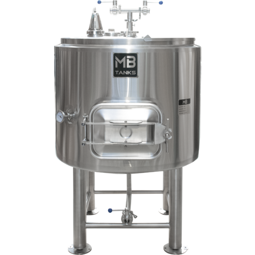 MB - Insulated Mash Tun - 7 bbl with Mash Rake and Plow System (New Square Manway)