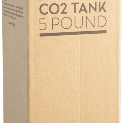 KOMOS® 5 lb CO2 Tank | Premium Aluminum | New | CGA320 Valve | US DOT Approved - New/open Box