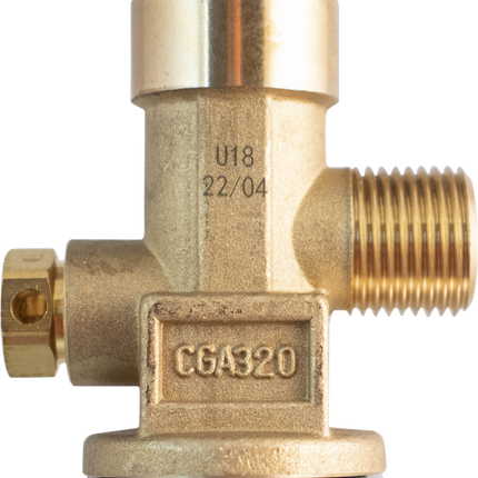 KOMOS® 5 lb CO2 Tank | Premium Aluminum | New | CGA320 Valve | US DOT Approved - New/open Box