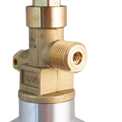 KOMOS® 5 lb CO2 Tank | Premium Aluminum | New | CGA320 Valve | US DOT Approved - New/open Box