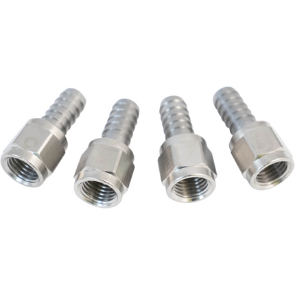 Komos - Flare Fitting - 1/4 in. Swivel Nut & 5/16 in. Barb - Pack of 4