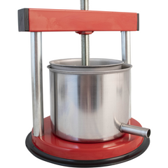 Palumbo - Small Fruit Press - Red "Tommy" - Enameled & Stainless Steel