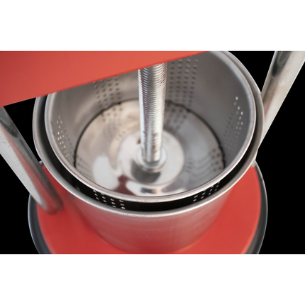 Palumbo - Small Fruit Press - Red "Tommy" - Enameled & Stainless Steel