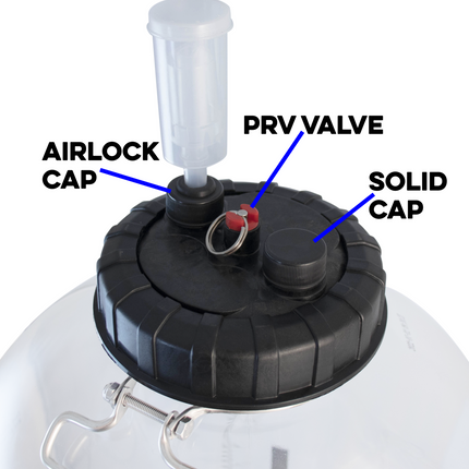 FermZilla - Replacement Lid Cap - Airlock Cap w/ Hole & Grommet