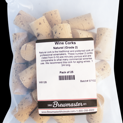 Wine Corks | 1.75 | 24x44 | Molinas Premium Natural | Grade 2 Plus - PLACEHOLDER
