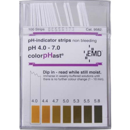 pH Strips - ColorpHast - 4.0-7.0