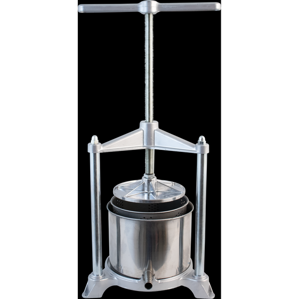 Medium Food Press | Fruit | Cheese | Butter | 14 cm x 12.7 cm | Stainless Steel Basket and Basin