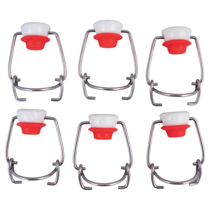 PopTops Bottles - 16 oz Amber Swing Top Case of 12 x 2 (Qty 24)