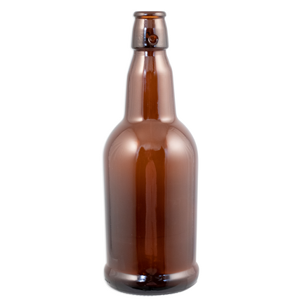 PopTops Bottles - 16 oz Amber Swing Top Case of 12 x 2 (Qty 24)