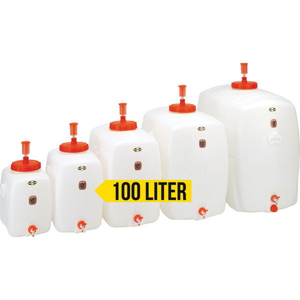 Speidel Plastic Fermenter | Rectangular HDPE Storage Tank | 100L | 26.4 gal