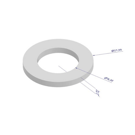 Brewtools - Gasket for Glycol Chiller Fittings - 27 x 16 x 2.5mm - 2 pcs