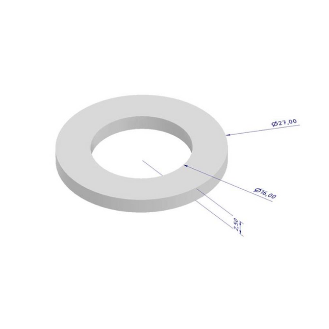 Brewtools - Gasket for Glycol Chiller Fittings - 27 x 16 x 2.5mm - 2 pcs