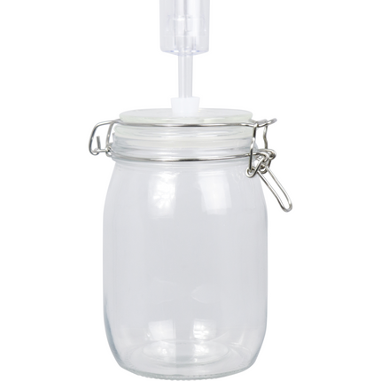 Basic Food Fermentation Kit - Flip Top Jar with Airlock - 1L / 33.8 oz