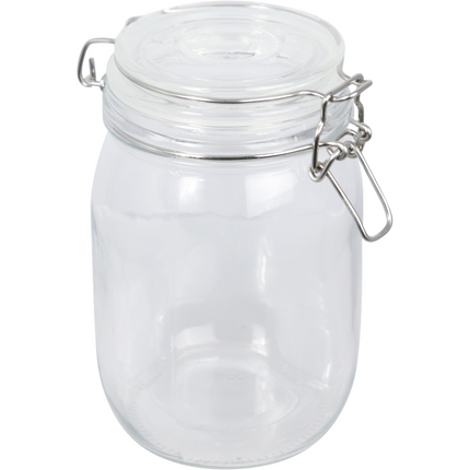 Basic Food Fermentation Kit - Flip Top Jar with Airlock - 1L / 33.8 oz