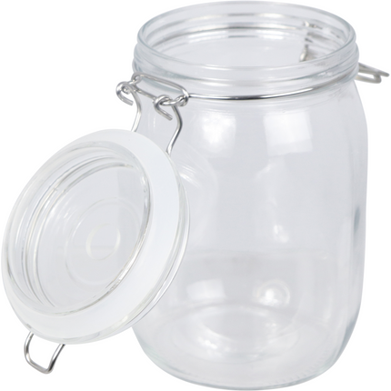 Basic Food Fermentation Kit - Flip Top Jar with Airlock - 1L / 33.8 oz