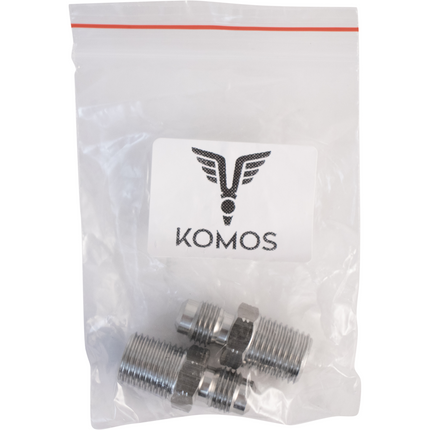 Komos - 1/4 in. MFL x 1/4 in. NPT - 2 Pack