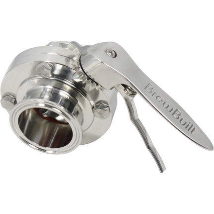 BrewBuilt - 2 in. T.C. Butterfly Valve - Polished