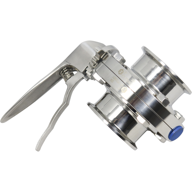 BrewBuilt - 2 in. T.C. Butterfly Valve - Polished