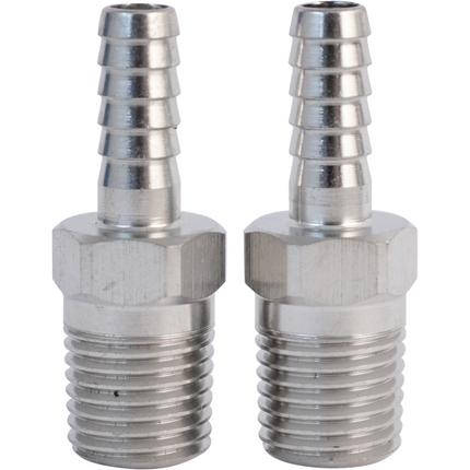 Komos - 1/4 in. NPT x 1/4 in. Barb - 2 Pack