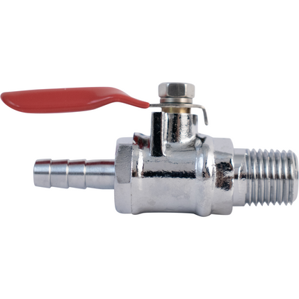 Komos - 1/4 in. NPT x 1/4 in. Barb - Ball Valve + Check Valve