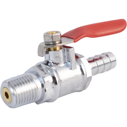 Komos - 1/4 in. NPT x 5/16 in. Barb - Ball Valve + Check Valve