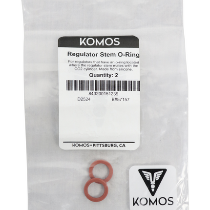 Komos - Silicone Regulator Stem O-Ring - 2 Pack