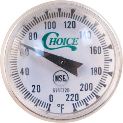 Pocket Thermometer - 1 in. Dial - 0-220F