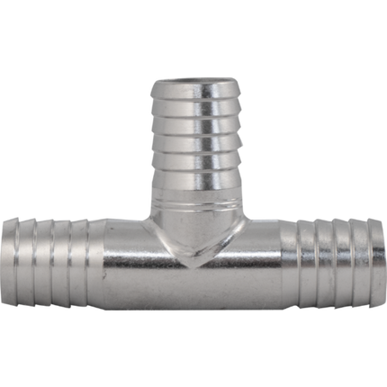 Komos - Stainless Tee - 10 mm (3/8 in.) Barb