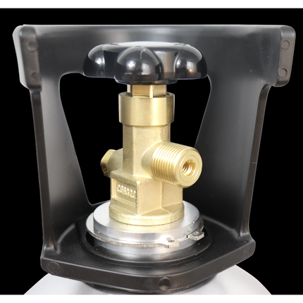 KOMOS® 25 lb CO2 Tank | Premium Aluminum | New | CGA320 Valve | US DOT Approved - Open Box