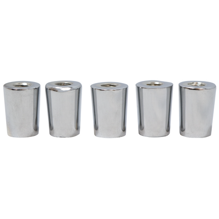 Komos - Chrome Beer Faucet Tap Ferrule - Pack of 5