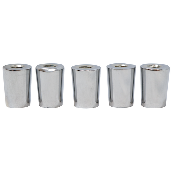 KOMOS® | Beer Faucet Tap Ferrule | Chrome | 5-Pack