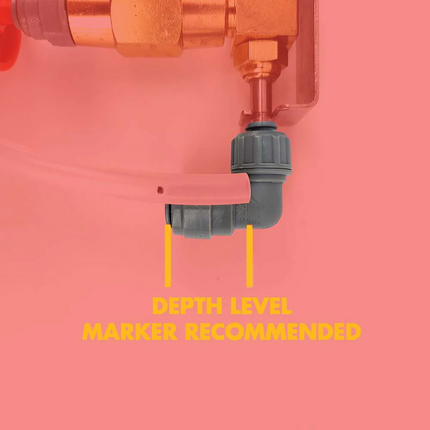 Duotight - 6.35mm (1/4) Screw Lock x 8mm (5/16) - Reducer Elbow