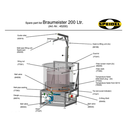 Braumeister Replacement Part - Tie rod (Level indicator) - 200L