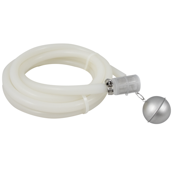 Super Sucker Filtered Racking Buoy | Transfer Top Down | Pre-Filter Solids | 10' Silicone Tubing Included