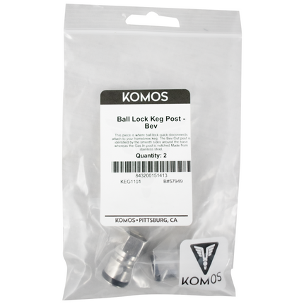 Komos - Ball Lock Keg Post - Body Connect - Bev Out - Pack of 2