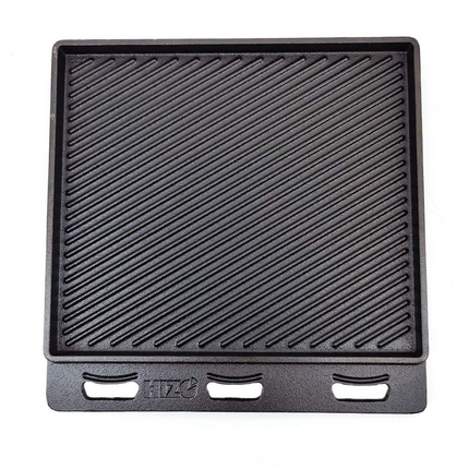 HIZO Cast Iron Double-Sided Skillet