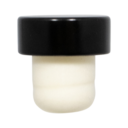 750 mL Flint Glass Spirit Bottle w/ Black Synthetic Cork